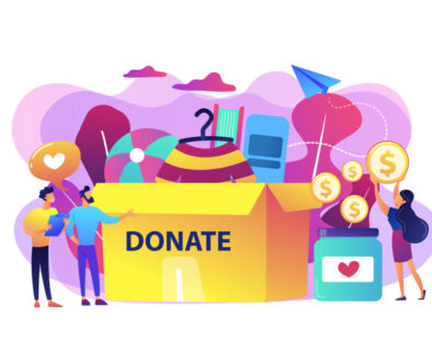 Donation concept vector illustration.