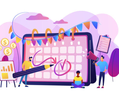 Brand event concept vector illustration