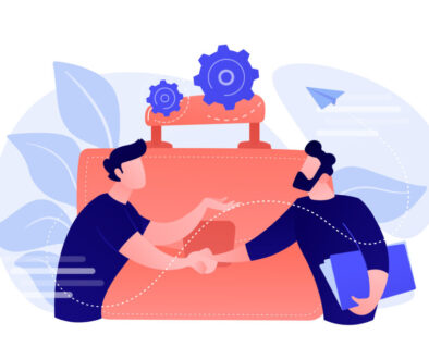 Partnership concept vector illustration.